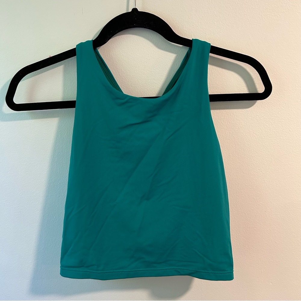Athleta Teal Crop Top